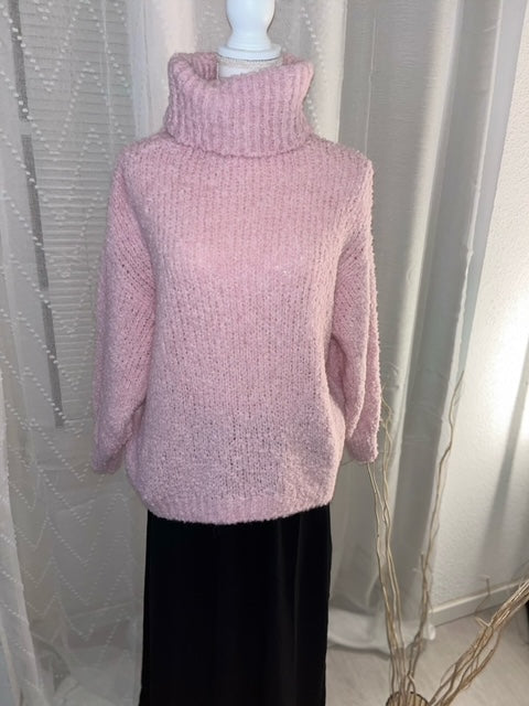 Pull laine Chouchou Rose